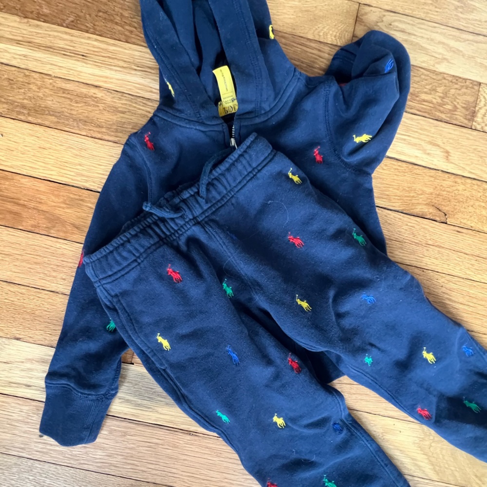2T Ralph Lauren Navy Blue Track Suit - Hoody & Sweats - Picture 6 of 6
